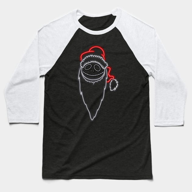 Santa Jack Baseball T-Shirt by Kitopher Designs